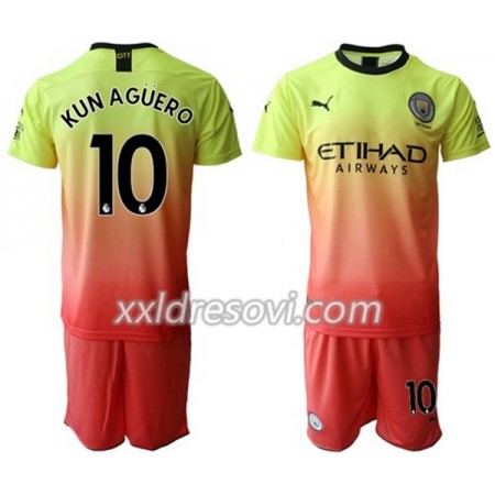 Manchester City Kun Aguero 10 Treći Dječji Komplet Dresovi za Nogomet 2019-2020 (+ kratke hlače)